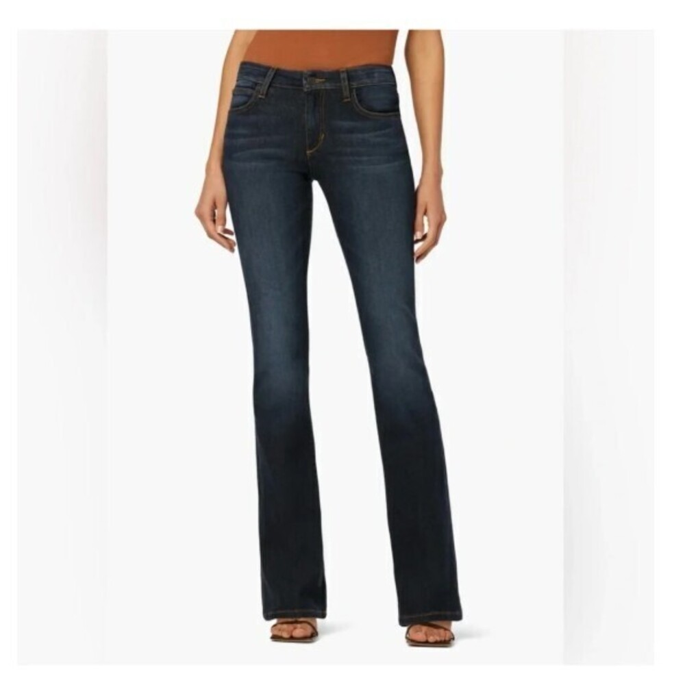 JOES JEANS CURVY BOOTCUT DARK GERALDINE WASH MID RISE JEANS, SIZE 28, NWOT